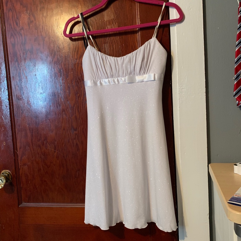 White sparkle dress
